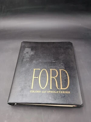 1963 FORD GALAXIE XL FAIRLANE THUNDERBIRD COLOR UPHOLSTERY DEALER ALBUM BOOK  - Image 1 of 4