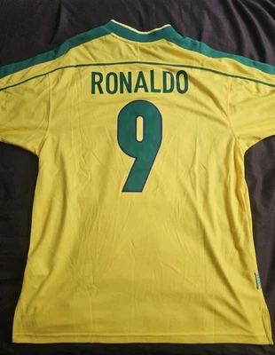 maillot de foot vintage Ronaldo Brésil 98 - Photo 1/4
