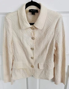 St. John Damen Beige Langarm Blazer Größe 8 - Bild 1 von 7