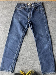 Levi's 550 Men’s Relaxed Fit Jeans 36x34 Blue Dark Wash Denim Casual - Picture 1 of 15