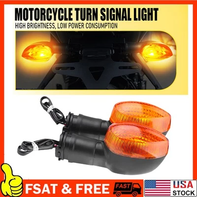 Lámparas indicadoras de luz de señal de giro ámbar para Yamaha YZF R125 R15 R25 R3 R1 R6 R6S Foto 1 de 4