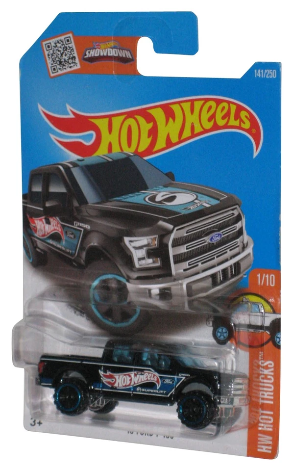 Hot Wheels HW Camion 1/10 (2015) Nero '15 Ford F-150 Giocattolo 141/250 - Immagine 1 di 1