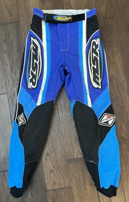 MSR Rage Old School 摩托车裤 - 蓝色 - 尺寸 28 — 第 1/4 张图片