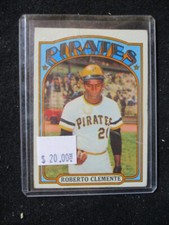 1972 Topps Baseball #309 Roberto Clemente Pittsburgh Pirates (Lesser Grade)
