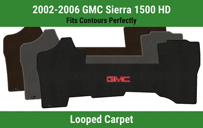 Tapete Lloyd Classic Loop frontal para '02-06 GMC Sierra 1500 HD com vermelho GMC 1 - Imagem 1 de 4