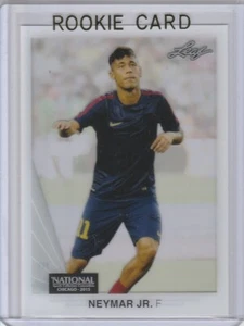 NEYMAR DA SILVA SANTOS JR. Soccer Football RARE ROOKIE CARD 2015 Leaf Acetate RC - Bild 1 von 2