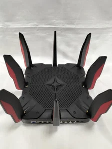 TP-LINK Archer AX11000 Tri-Band Wi-Fi 6 Router - Schwarz/Rot - Bild 1 von 7
