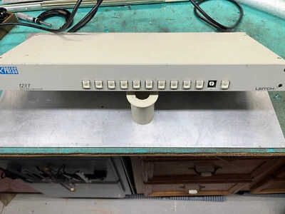 Leitch Xpress 12x1 Routing Switcher Video/Audio Analog Tested. Rack Mounts, Cord - Image 1 of 3