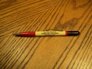 Vintage Ritepoint Mechanical Pencil Amoco Permalube 5-5/8" Long Oil Cap - Picture 1 of 19