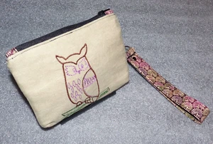 Wristlet Mandala Design Owl on a Tree Branch Wallet /  Cell Phone Case /  Purse - Picture 1 of 7