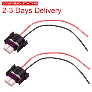 US Location H11 H8 Ceramic Wiring Harness Pigtail Socket Connector Plug - Bild 1 von 11