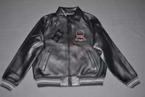 AUTHENTIC AVIREX LIMITED EDITION PEWTER METALLIC ICON JACKET NEW ALL SIZES - Picture 1 of 7