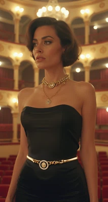 Mujeres Cadena de Metal Dorado Correa Elástica Moda Cinturón León Dije Accesorio Talla M L Foto 1 de 4