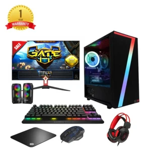 Fast Gaming PC Bundle Intel Quad Core i5 16GB 1TB+ 240GB SSD GT730 4GB Win 11pro - Picture 1 of 5