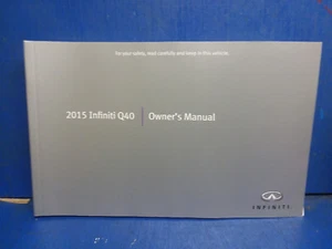 Infiniti Q40 2015 sedán nuevo sobre stock OEM manual del propietario GG504 OM15E0OV36U1 - Imagen 1 de 3