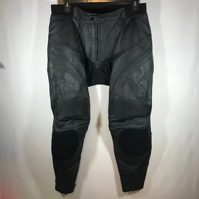 Calças masculinas de couro preto X-Grande para motocicleta Scorpion Exo Sports U.S.A. Inc - Imagem 1 de 4