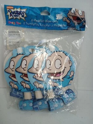 Sopladores de diseño Rugrats Tommy Blowouts niños niños fiesta favores cumpleaños 8 quilates Foto 1 de 2