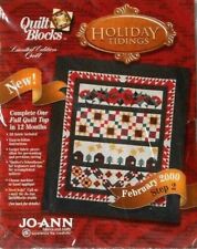 2000 Joann Fabrics Holiday Tidings Month Quilt Block - February Step 2