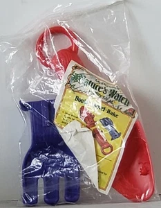 MIP McDonald's NATURE'S WALK 1991 HAPPY Meal DOUBLE SHOVEL RAKE Toy 7" - Picture 1 of 2