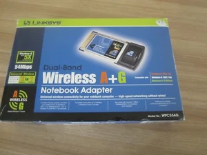 Adaptador portátil inalámbrico A+G de doble banda Cisco-Linksys WPC55AG - Imagen 1 de 2