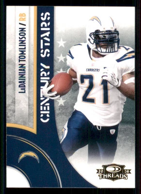 2008 Donruss Threads Century Stars #2 LaDainian Tomlinson - Image 1 of 2