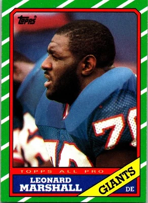 1986 Topps #148 Leonard Marshall - Image 1 of 2