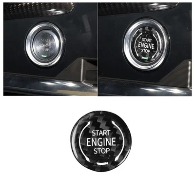 OE Dry Carbon Engine Start-Stop Switch Button Trim for Chevrolet Tahoe 2020-2023 - Изображение 1 из 4