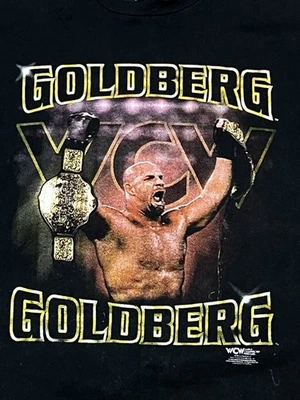 Camiseta de Lucha Libre WCW Goldberg Años 90 Talla XL Algodón Bill Goldberg Cinturón Tultex Foto 1 de 4