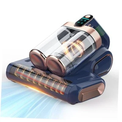 Aspiradora Colchón Cama Inalámbrica 16Kpa Aspiradora de Mano, Azul Oscuro+Dorado Foto 1 de 4