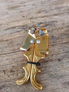2 Finger Gold MX BMX Brake Lever Old School Vintage - Picture 1 of 3