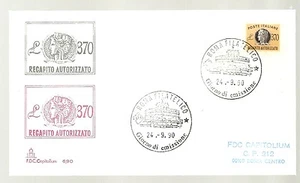 ITALIA 1990 BUSTA PRIMO GIORNO CAPITOLIUM Recapito AUTORIZZATO SPECIALE ROMA - Picture 1 of 1