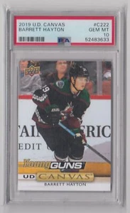 2019-20 Upper Deck UD Canvas Young Guns Rookie RC Barrett Hayton RC PSA 10 - Picture 1 of 2