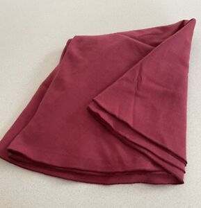 Maroon Burgundy Tablecloth 70" Round  Synthetic Fabric Linen Look
