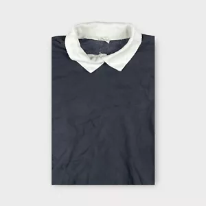 Brandy Melville John Galt Woman's Oversize Black and White Erica Collar Sweater - Picture 1 of 11