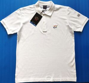 PAUL&SHARK White Polo T-shirt Size 3XL