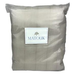 MATOUK Augusta M130 QUEEN/FULL Coverlet Dune 100% Cotton Italy Matelassé - Picture 1 of 12