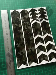 Kit protector de marco pegatinas calcomanías protección bicicleta BICICLETA BMX MTB CAMUFLAJE MATE - Imagen 1 de 4