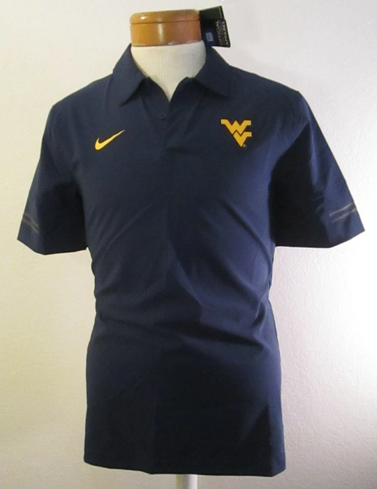 Nike Flex West Virginia Mountaineers Polo Official On Field CQ5292-419 Mens Sz S