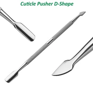 Cuticle Pusher Remover Nail Cleaner Manicure Pedicure Stainless Steel Tool - Picture 1 of 4