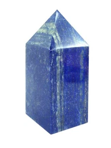 MA Massiccio Afghanistan Lapislazzuli 4 3/4" Obelisco Intaglio Lapidario 1380P abe - Foto 1 di 6