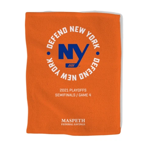 New York Islanders "Defend New York” 2021 Semifinals Playoff Game 4 Rally Towel Cover