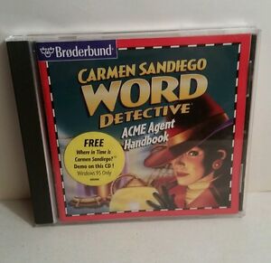 Broderbund Carmen Sandiego Word Detective ACME Agent Handbook(Windows/Mac, 1997)