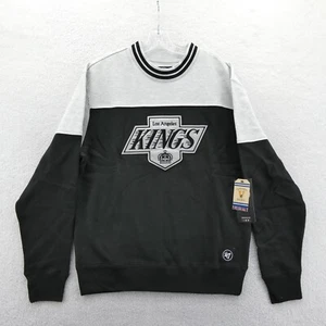 LA Kings Sweatshirt Fits Large Mens Black Mock Neck Jersey Motion Los Angeles - Picture 1 of 16