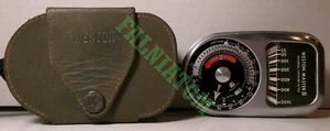 Medidor de exposición universal vintage Weston Master III modelo 737 con estuche de cuero - Imagen 1 de 3