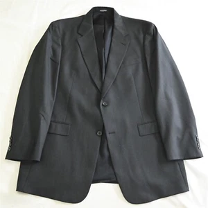 Austin Reed 46L Black Herringbone Wool USA Made Blazer Sport Coat Jacket - Picture 1 of 12