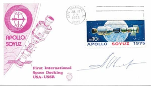 #1569 Apollo Soyuz Frederick Bean Cachet w/Astronaut Auto 1st Day Cover w/FDC - Picture 1 of 1