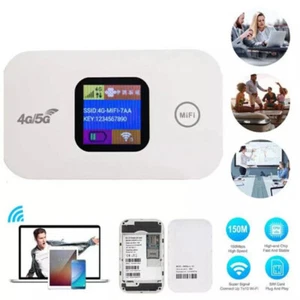 4G LTE Tragbare Mobiler Wireless WLAN Router Hotspot WiFi Modem SIM Karte DE - Afbeelding 1 van 16