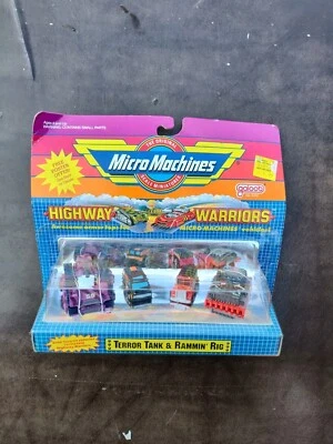 1989 Micro Machines HIGHWAY WARRIORS Terror Tank & Rammin' Rig #6430 D8 - Image 1 of 2