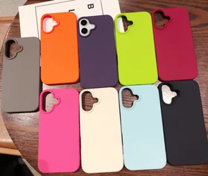 Soft Silicon Candy Color Coque Cover Case For Iphone 16 Pro Max 15 14 13 12 - Photo 1 sur 11