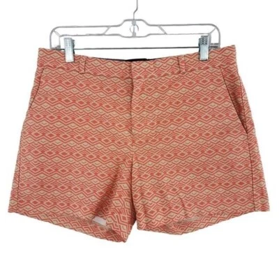 Pantalones cortos Banana Republic estampado geométrico naranja/bronceado‎ para mujer talla 6 Foto 1 de 4